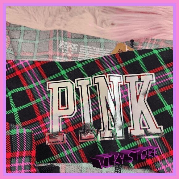 NWT VS PINK Plaids & Checks Cheekster: XL Multicolor Chic! NWT - Picture 4 of 4
